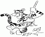 Coloriage Le tigre Tigrou dessin