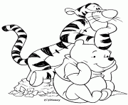 Coloriage Le tigre Tigrou dessin