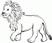 un jeune lionceau dessin à colorier