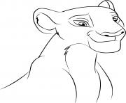 roi lion nala disney dessin à colorier