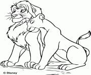 Coloriage pumba simba timon Roi Lion 3 dessin