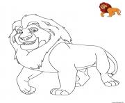 le roi lion disney dessin à colorier