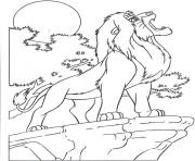 Coloriage roi lion nala lionceau dessin