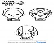 star wars pilotes emoji dessin à colorier