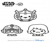 star wars emoji dessin à colorier
