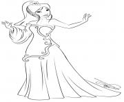disney princesse mulan dessin à colorier