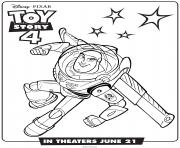 Toy Story 4 Buzz Lightyear dessin à colorier