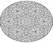 Coloriage mandala zen antistress formes geometriques dessin