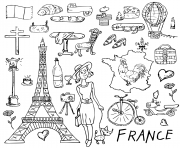 Coloriage jeanne darc france dessin