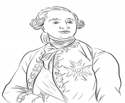 Roi de France Louis XVI histoire dessin à colorier