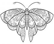 Coloriage papillon adulte jolis motifs 10 dessin