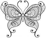 Coloriage papillon adulte jolis motifs 14 dessin