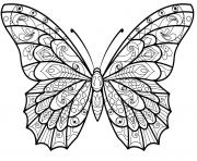Coloriage papillon adulte jolis motifs 13 dessin