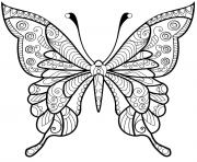 Coloriage papillon jolis motifs 4