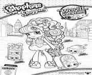 shopkins shoppies macy melty stack macaron family dessin à colorier
