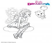 Gulli Barbie au Royaume des Bonbons dessin à colorier