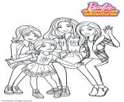 Barbie Chelsea Stacie et Skipper dessin à colorier