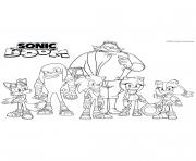 Gulli Les personnages de Sonic Boom dessin à colorier