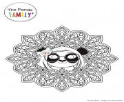 Mandala Pandy dessin à colorier