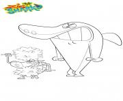 Gulli Sharko s enerve dessin à colorier