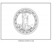 virginia drapeau Etats Unis dessin à colorier