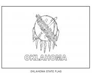 oklahoma drapeau Etats Unis dessin à colorier