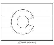 Coloriage florida drapeau Etats Unis dessin