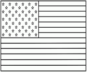 United States drapeau Original dessin à colorier