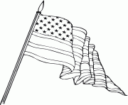 Coloriage usa drapeau dessin