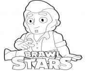 Colt Smiling Brawl Stars dessin à colorier