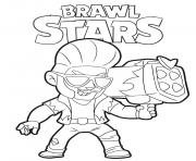 Hot Rod Brock Brawl Stars dessin à colorier
