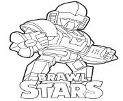 Coloriage Hot Rod Brock Brawl Stars dessin