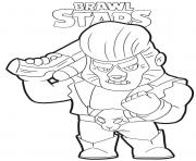 Coloriage Shelly Brawl Stars Character dessin