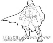 Fortnite x Batman season 10 dessin à colorier