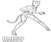 Lynx Max from Fortnite Season 7 dessin à colorier