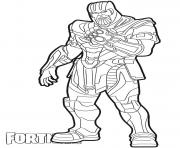 Coloriage Starlord Fortnite Avengers Endgame dessin