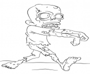 walking dead zombie dessin à colorier