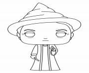 Coloriage Luna Lovegood Funko Pop dessin