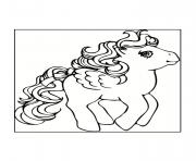 Coloriage poney a la ferme dessin