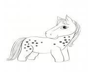 Coloriage poney chevaux dessin