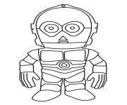C3PO Robot dessin à colorier