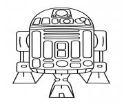 R2 D2 Star Wars dessin à colorier
