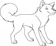 chien husky adorable dessin à colorier