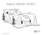 Aston Martin Amr1 2011 dessin à colorier
