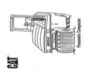 pneumatic compactor camion caterpillar dessin à colorier