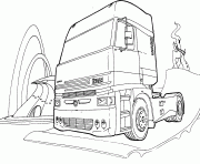 Coloriage camion renault dessin