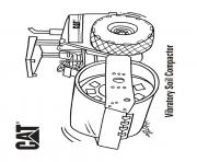 Coloriage camion tractopelle combinant un chargeur sur pneus et une pelleteuse dessin
