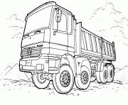 Coloriage classic camion dessin