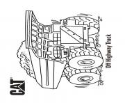 Coloriage dechargement de camion construction dessin