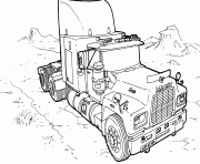 Coloriage fire camion scania dessin